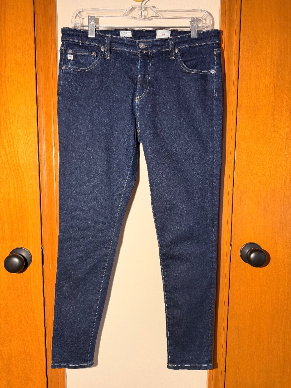 AG Adriano Goldschmied B-Type 01 Legging Ankle — Dark Wash, Size 31